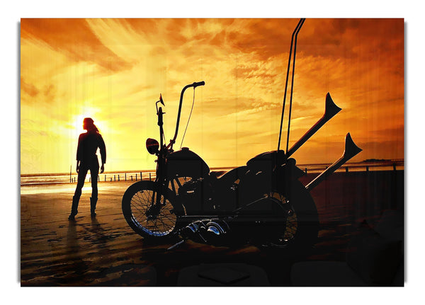 Harley Davidson Sunset