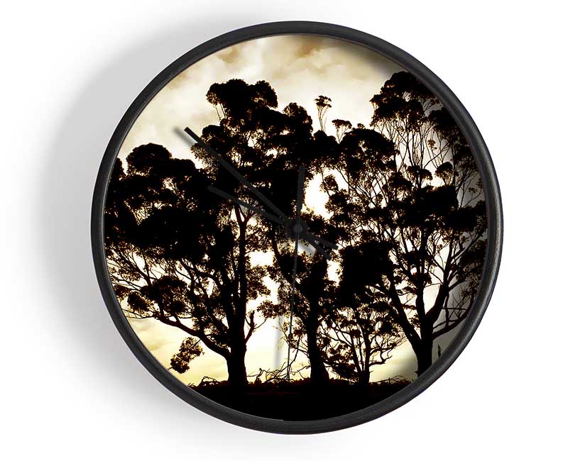 Chocolate Trees Clock - Wallart-Direct UK