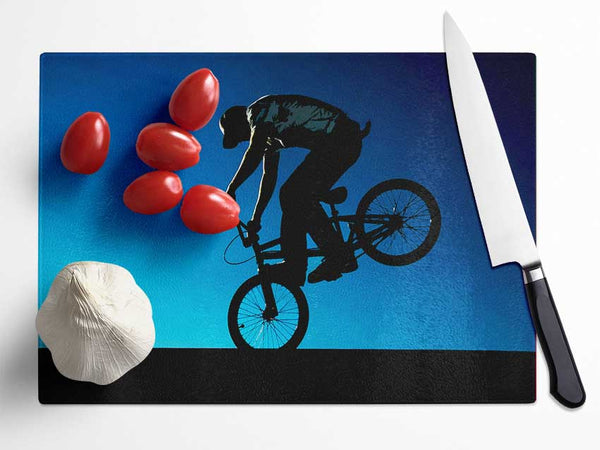 Bmx Front Wheelie Glass Chopping Board