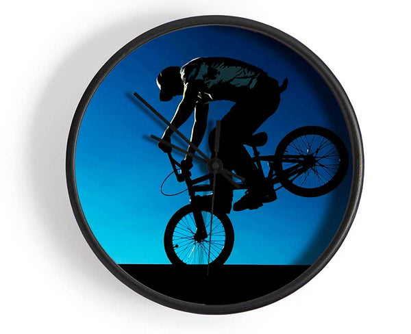 Bmx Front Wheelie Clock - Wallart-Direct UK