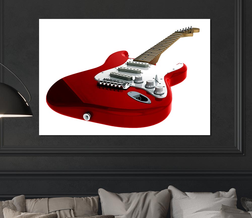 Fender Guitar Print Poster Wall Art