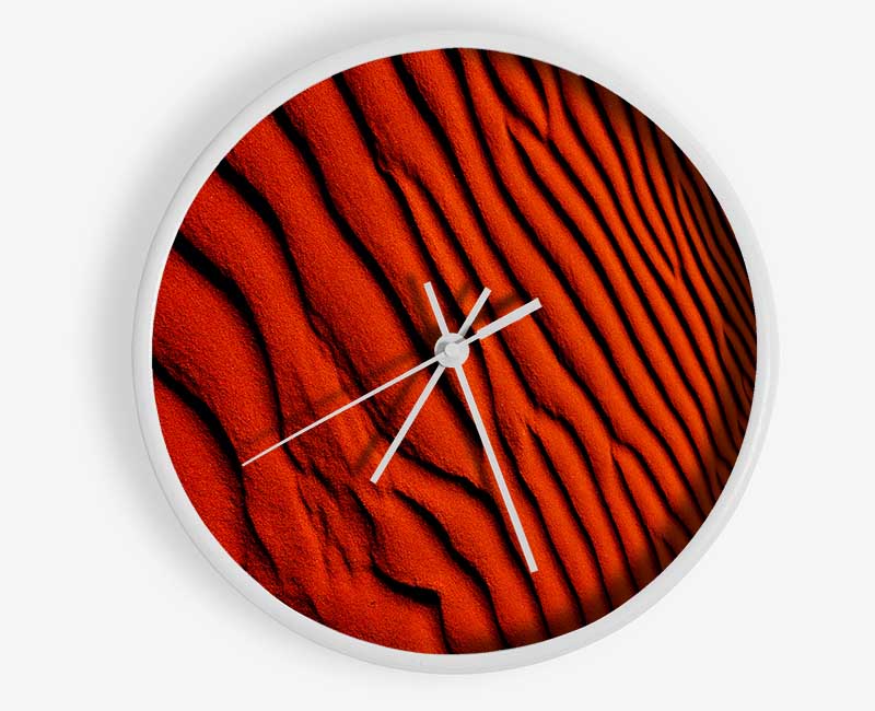 Burnt Orange Desert Sands Clock - Wallart-Direct UK