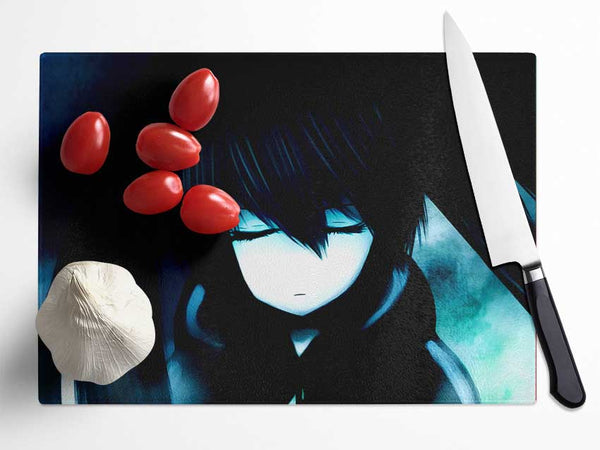 Black Rock Shooter Glass Chopping Board