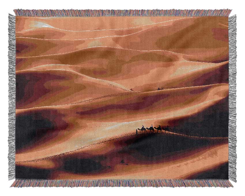 Camel Desert Woven Blanket