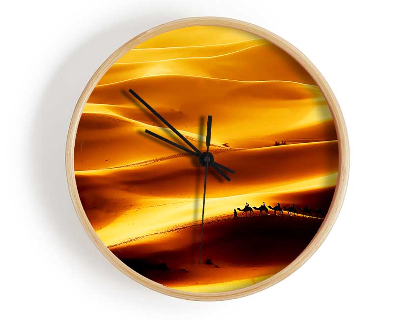 Camel Desert Clock - Wallart-Direct UK