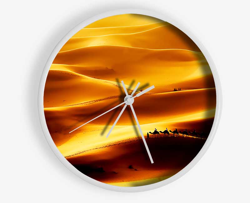 Camel Desert Clock - Wallart-Direct UK