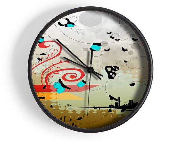 Magical Island Clock - Wallart-Direct UK