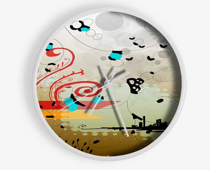 Magical Island Clock - Wallart-Direct UK