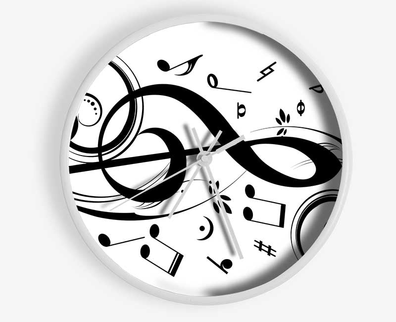 Musical Note Clock - Wallart-Direct UK