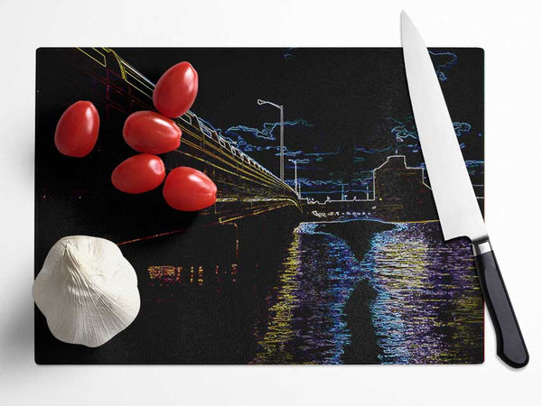 Water Front Glass Chopping Board