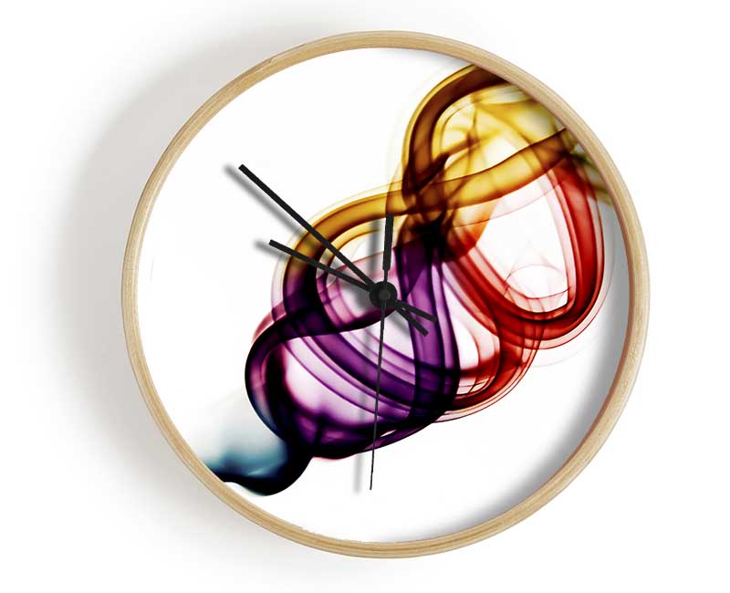 Rainbow Smoke Coil Clock - Wallart-Direct UK