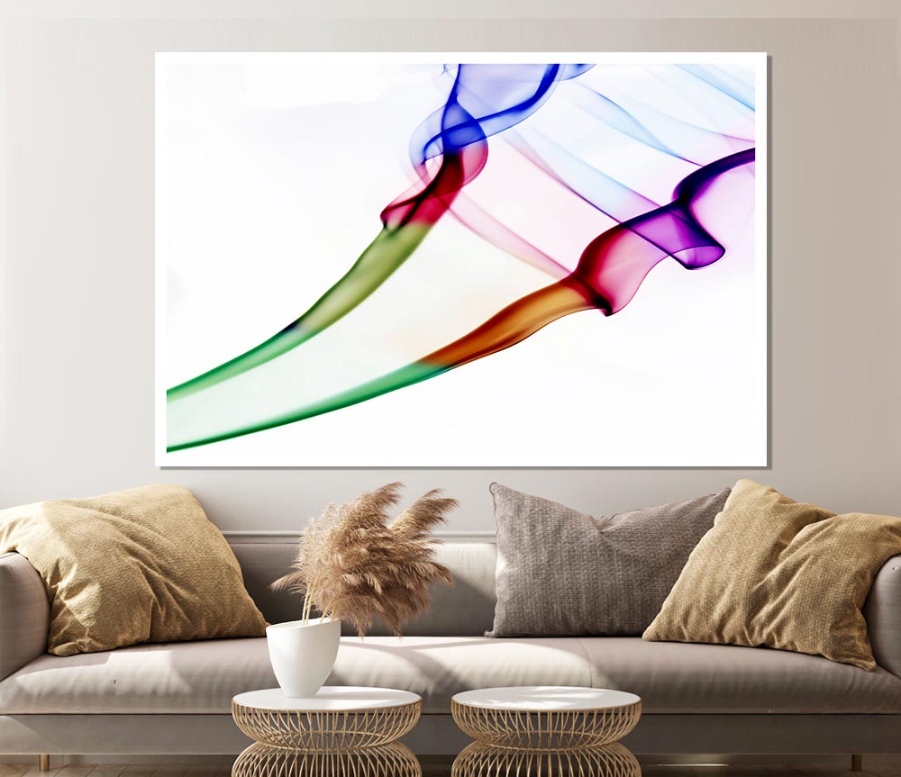 Duo Smoke Trail Print Poster Wall Art