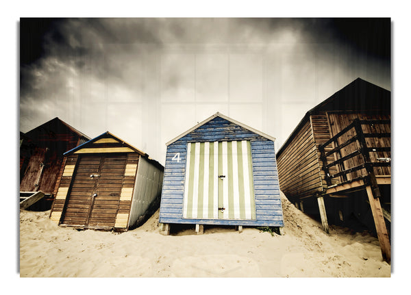 Winter Beach Huts