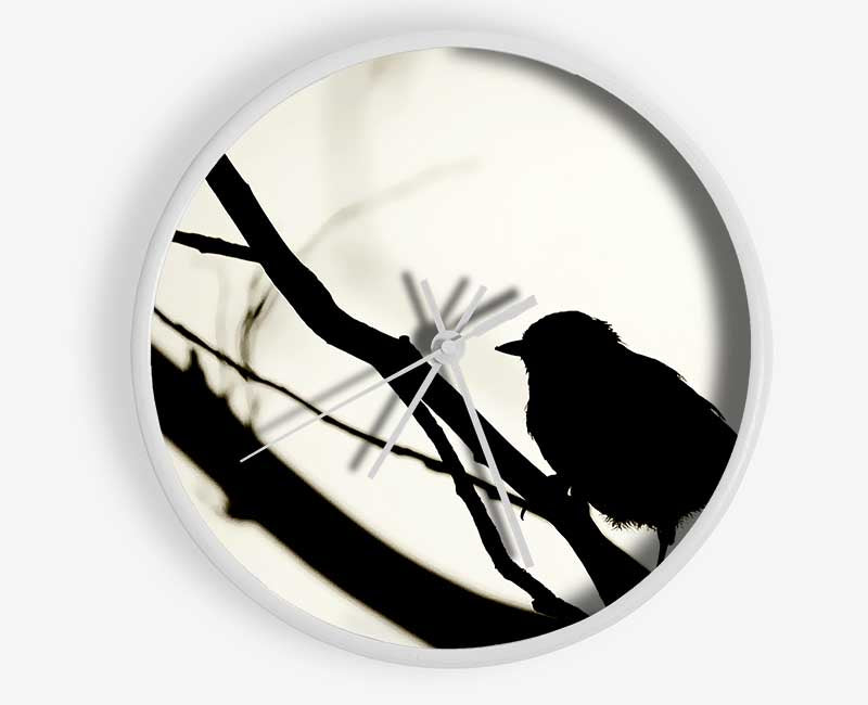 Birds Pirch Clock - Wallart-Direct UK