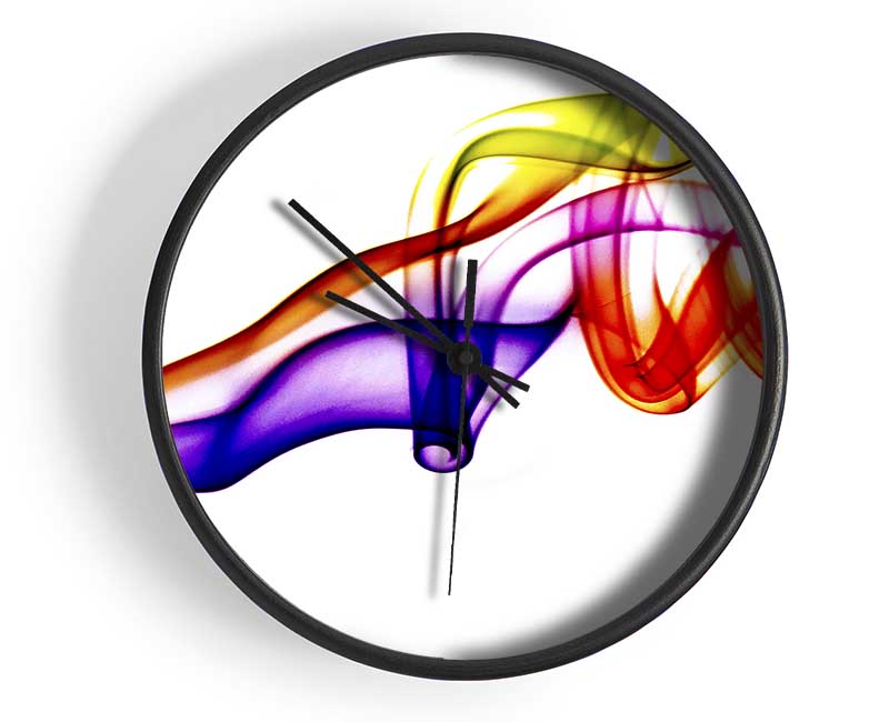 Rainbow Smoke Celebration Clock - Wallart-Direct UK