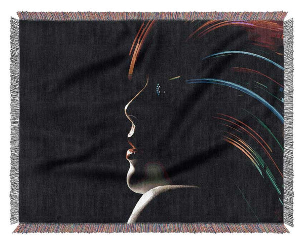 Rainbow Hair Woven Blanket