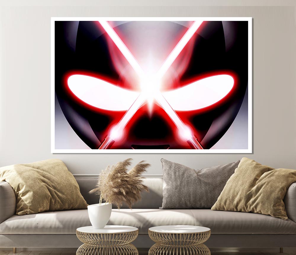 Alien Eyes Print Poster Wall Art