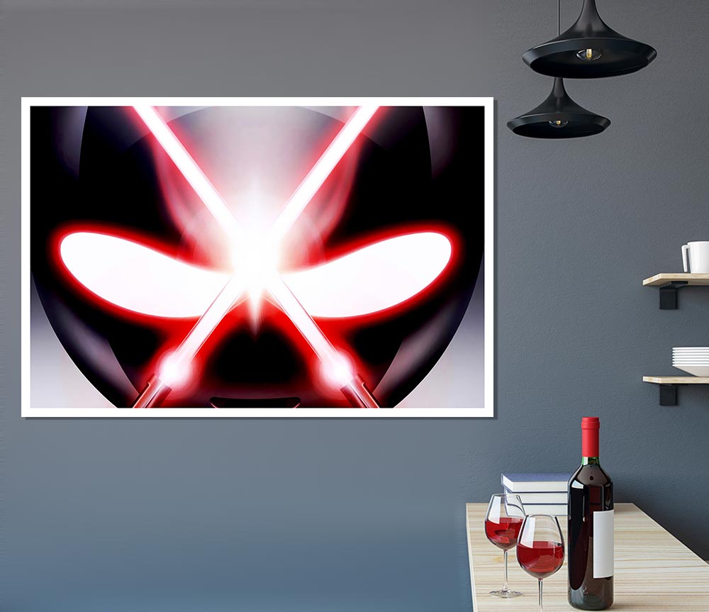 Alien Eyes Print Poster Wall Art