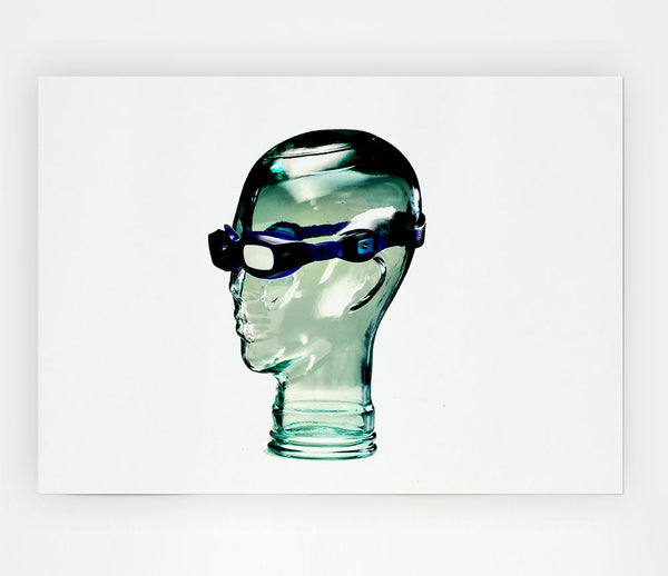 Glass Head Print Poster Wall Art