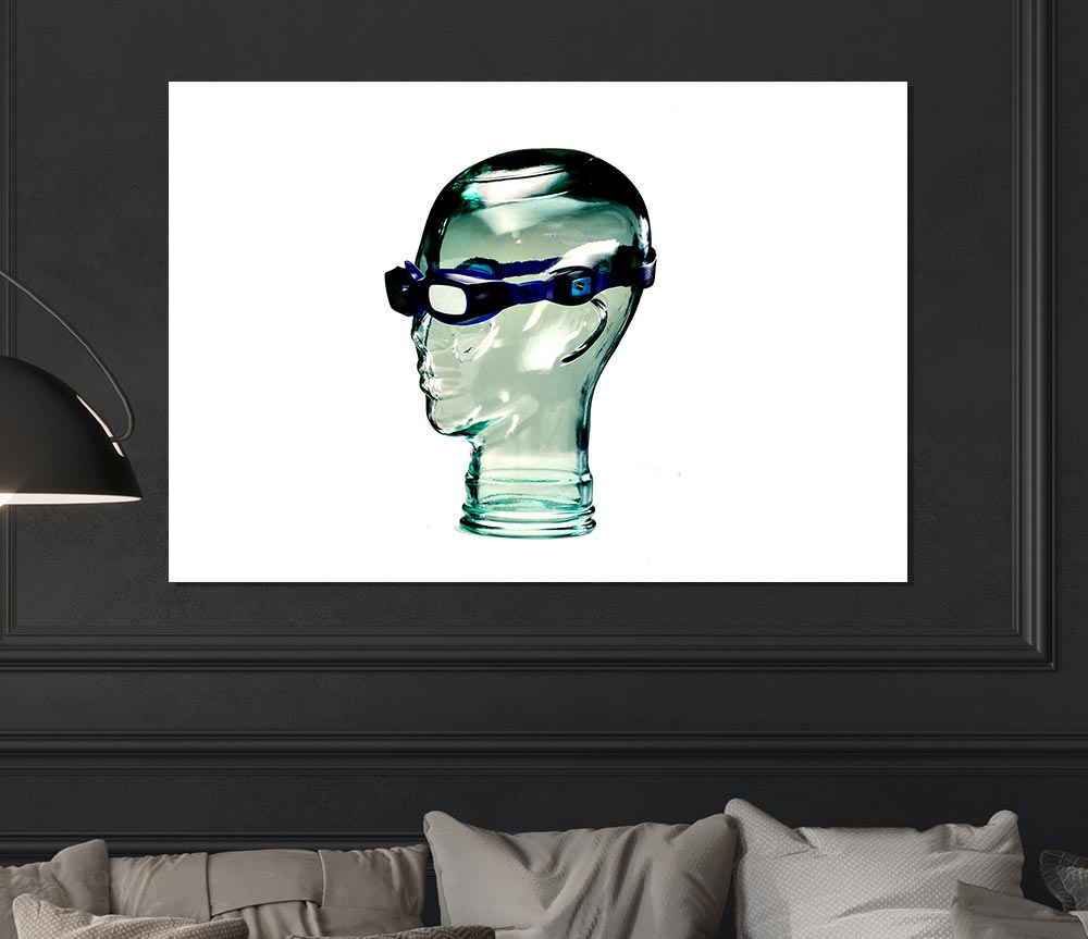 Glass Head Print Poster Wall Art