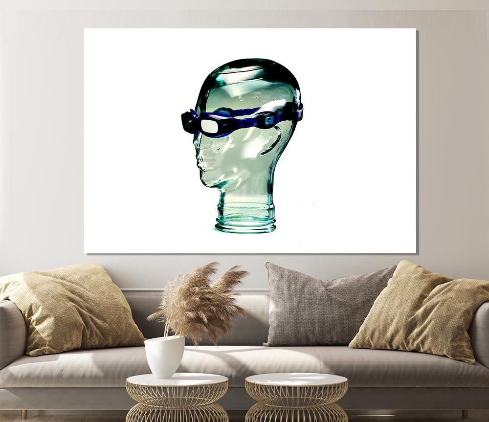 Glass Head Print Poster Wall Art