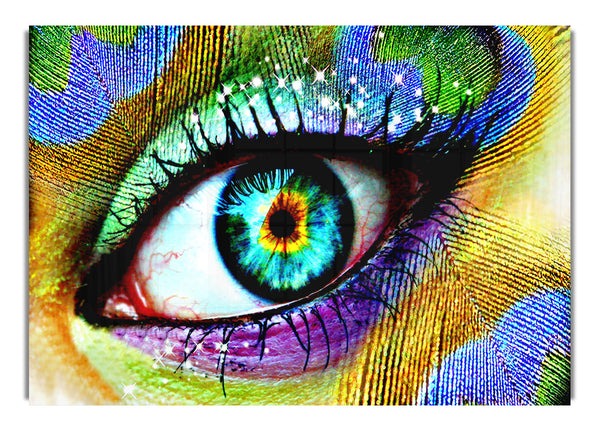 Peacock Eye Modern Canvasb L