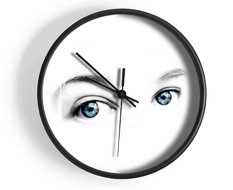 Blue Eyes Clock - Wallart-Direct UK