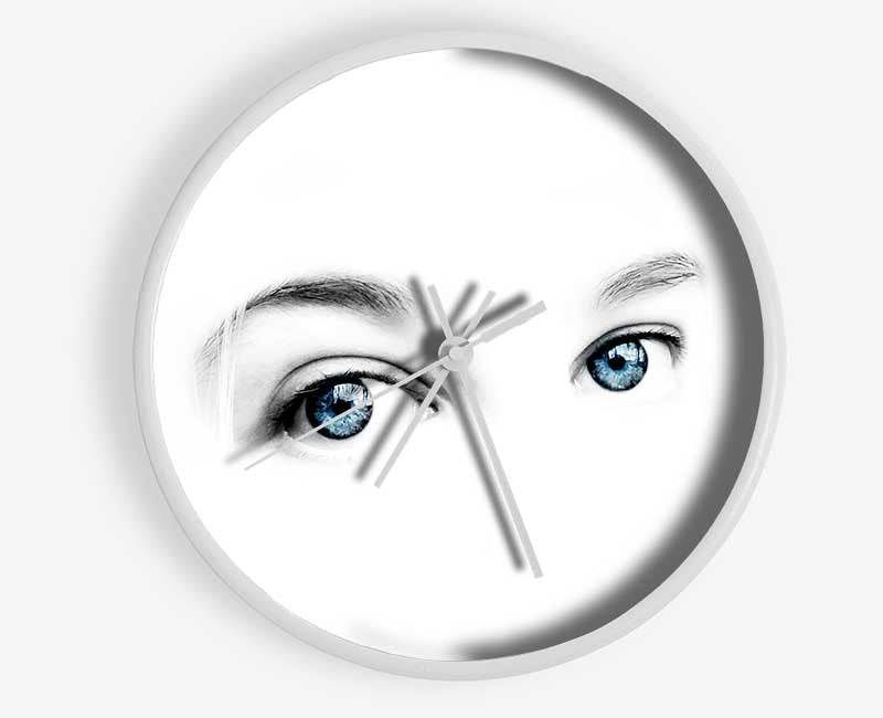 Blue Eyes Clock - Wallart-Direct UK