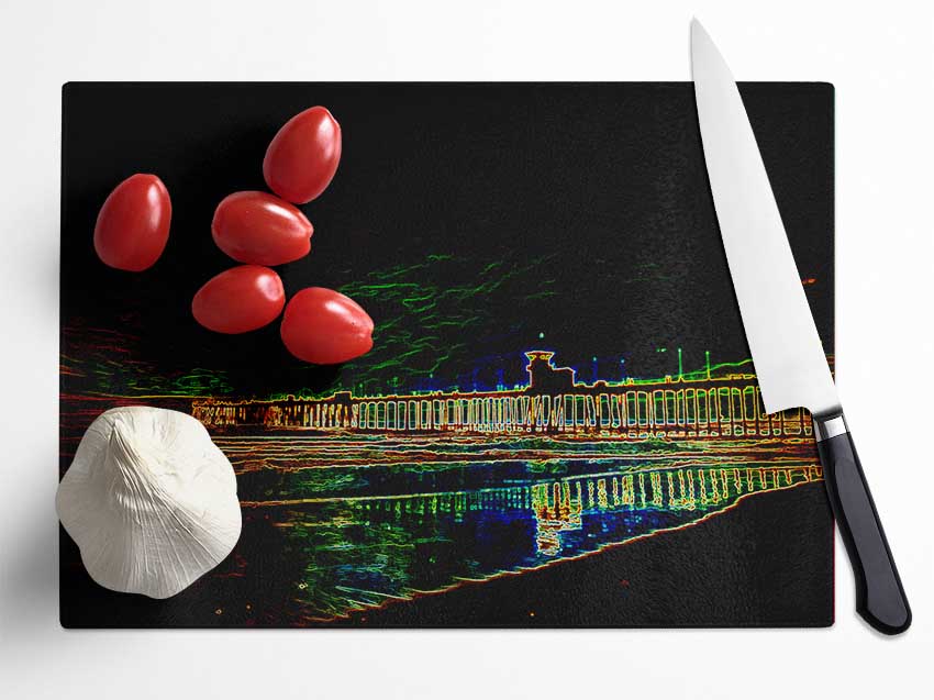 Night Pier Glass Chopping Board