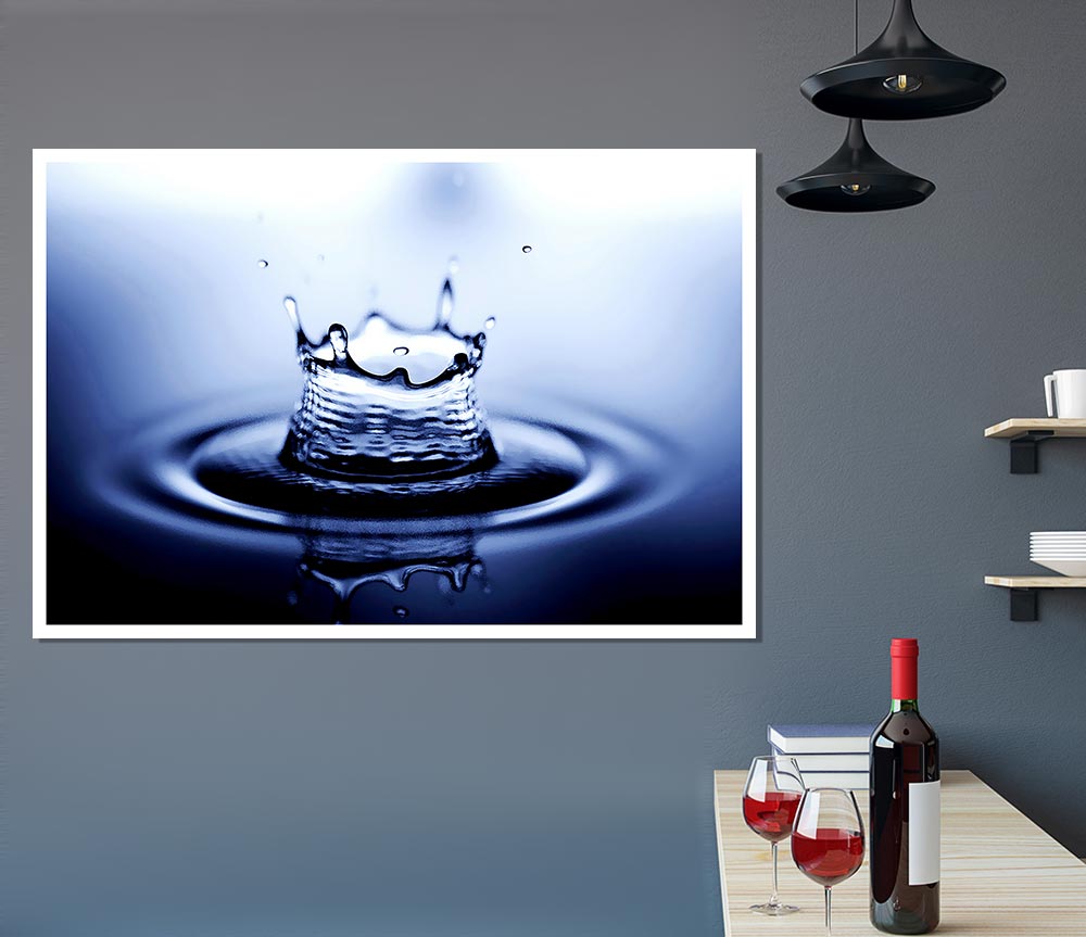 Water Drop Reflections Print Poster Wall Art