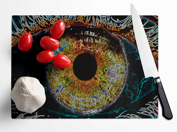 Abstract Eye Glass Chopping Board