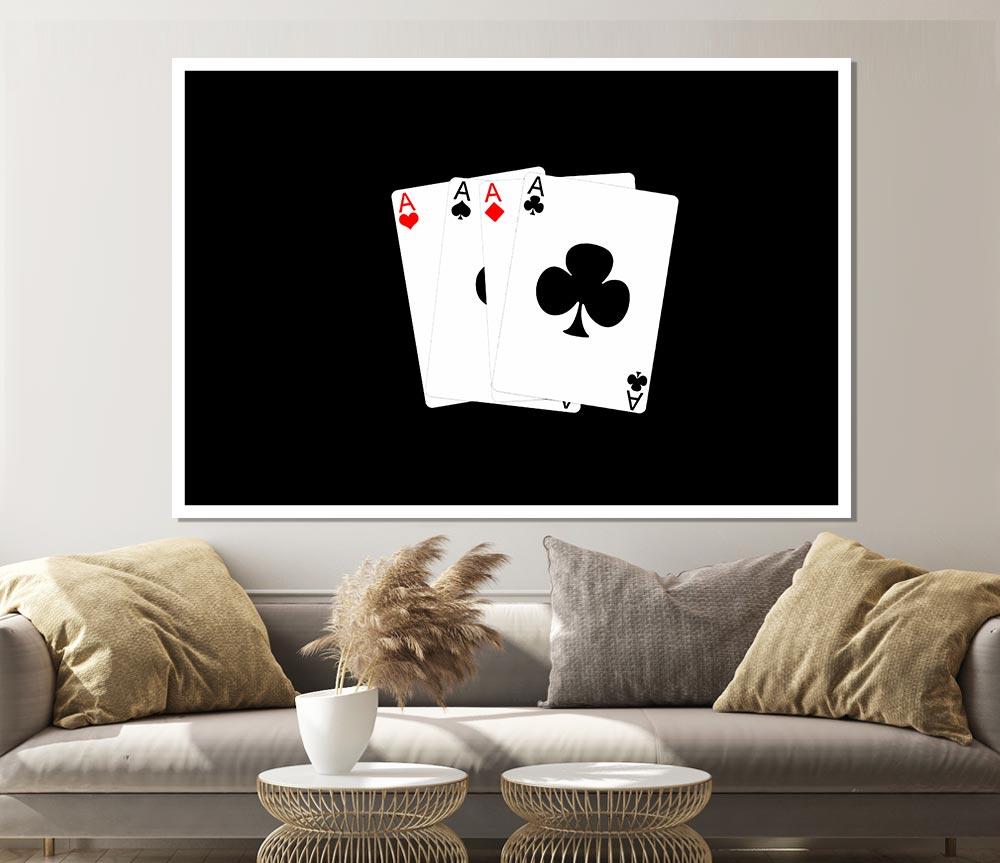 Aces High Print Poster Wall Art