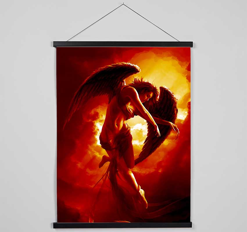 Red Guardian Angel Hanging Poster - Wallart-Direct UK