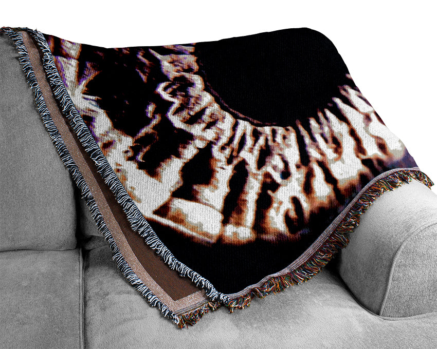 Eye Of The Planet Storm Woven Blanket