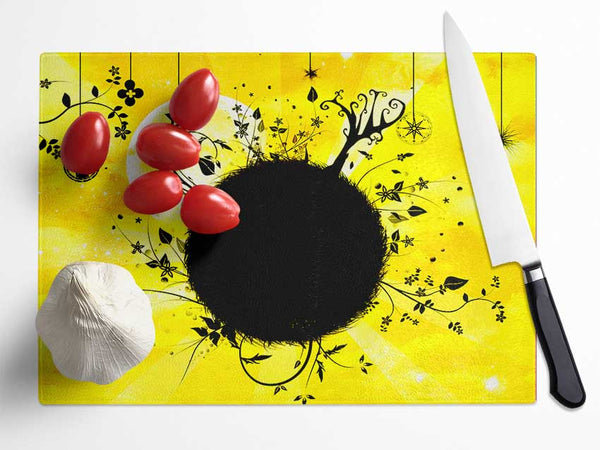 Worlds Within Worlds Glass Chopping Board