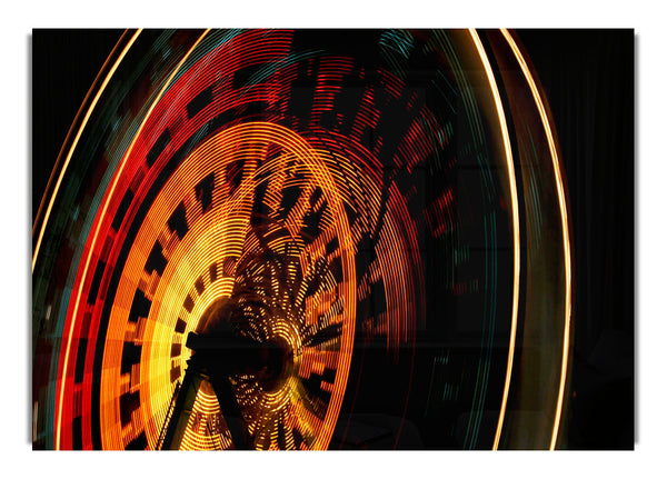 Ferris Wheel At Night