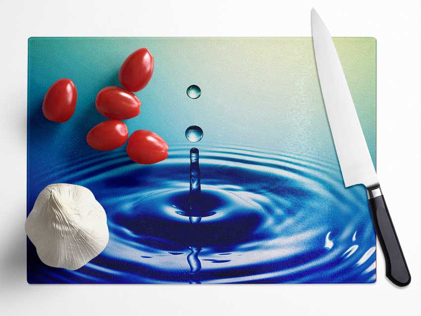 Water Droplet Glass Chopping Board