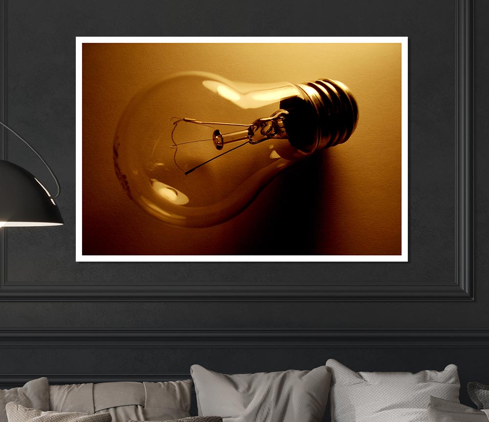 The Light Bulb Print Poster Wall Art