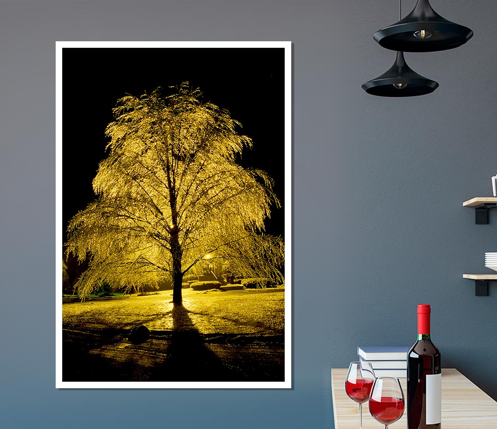 The Golden Tree Print Poster Wall Art