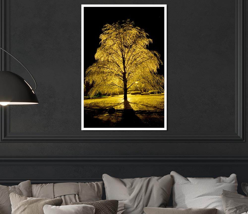 The Golden Tree Print Poster Wall Art