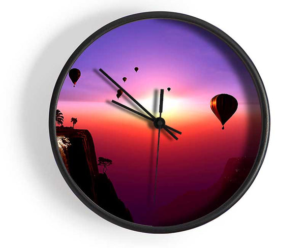 Beautiful Mountain View Clock - Wallart-Direct UK