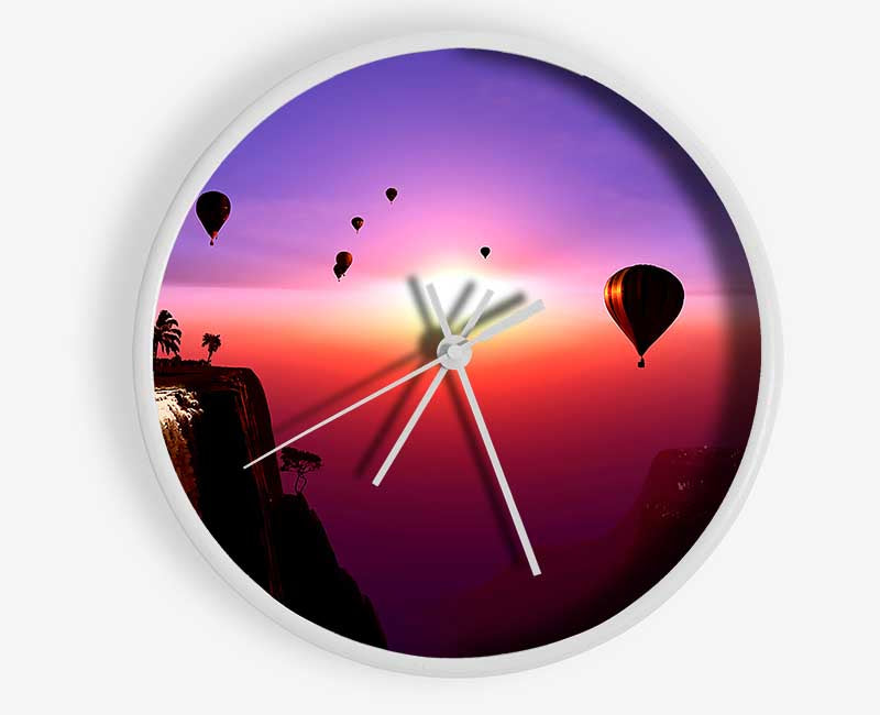 Beautiful Mountain View Clock - Wallart-Direct UK