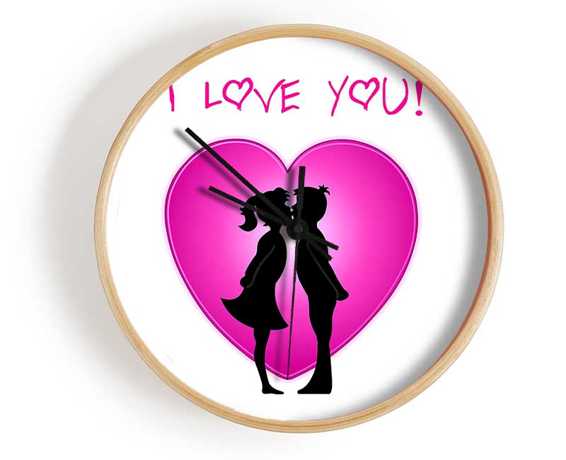 I Love You 3 Clock - Wallart-Direct UK