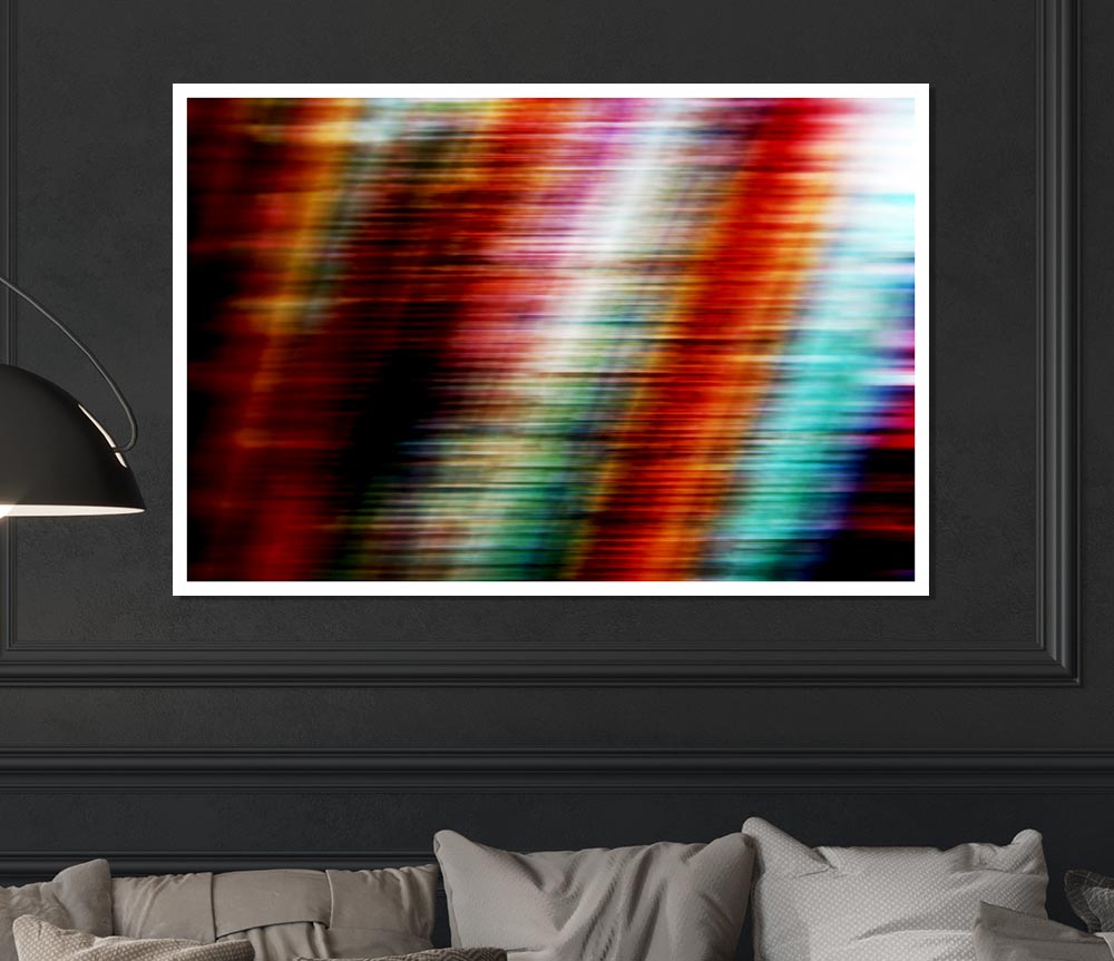 Colourful Shades Of Light Print Poster Wall Art