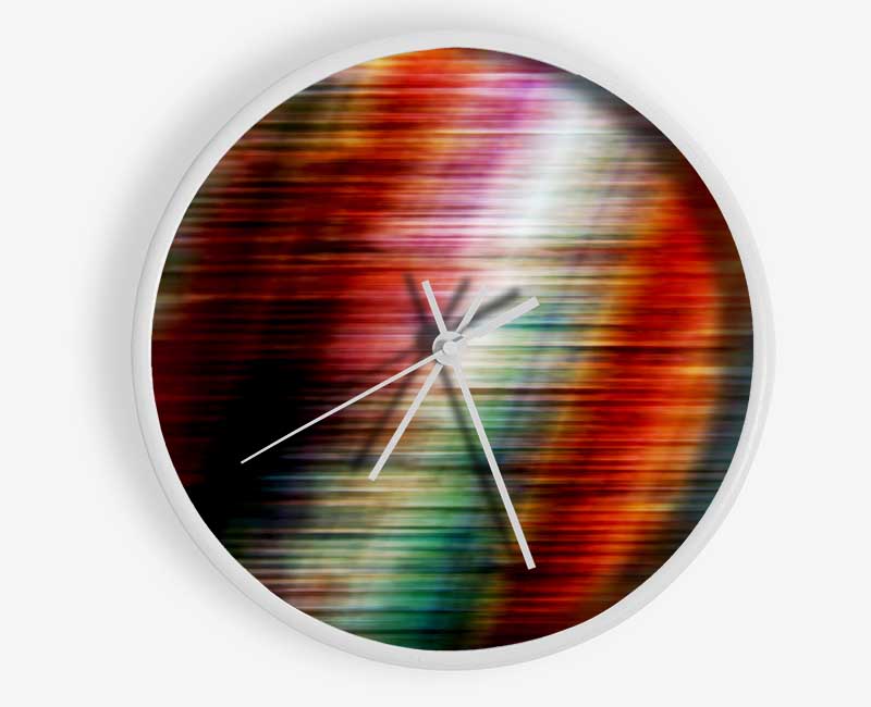 Colourful Shades Of Light Clock - Wallart-Direct UK