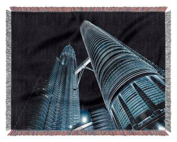 Building Towers Woven Blanket