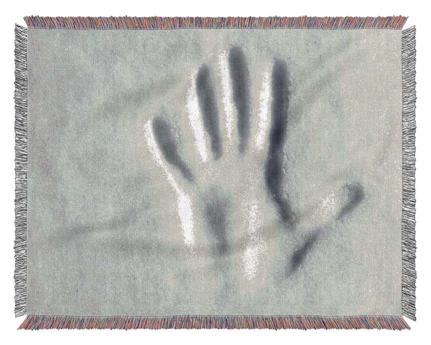 Hand Print Of Time Woven Blanket