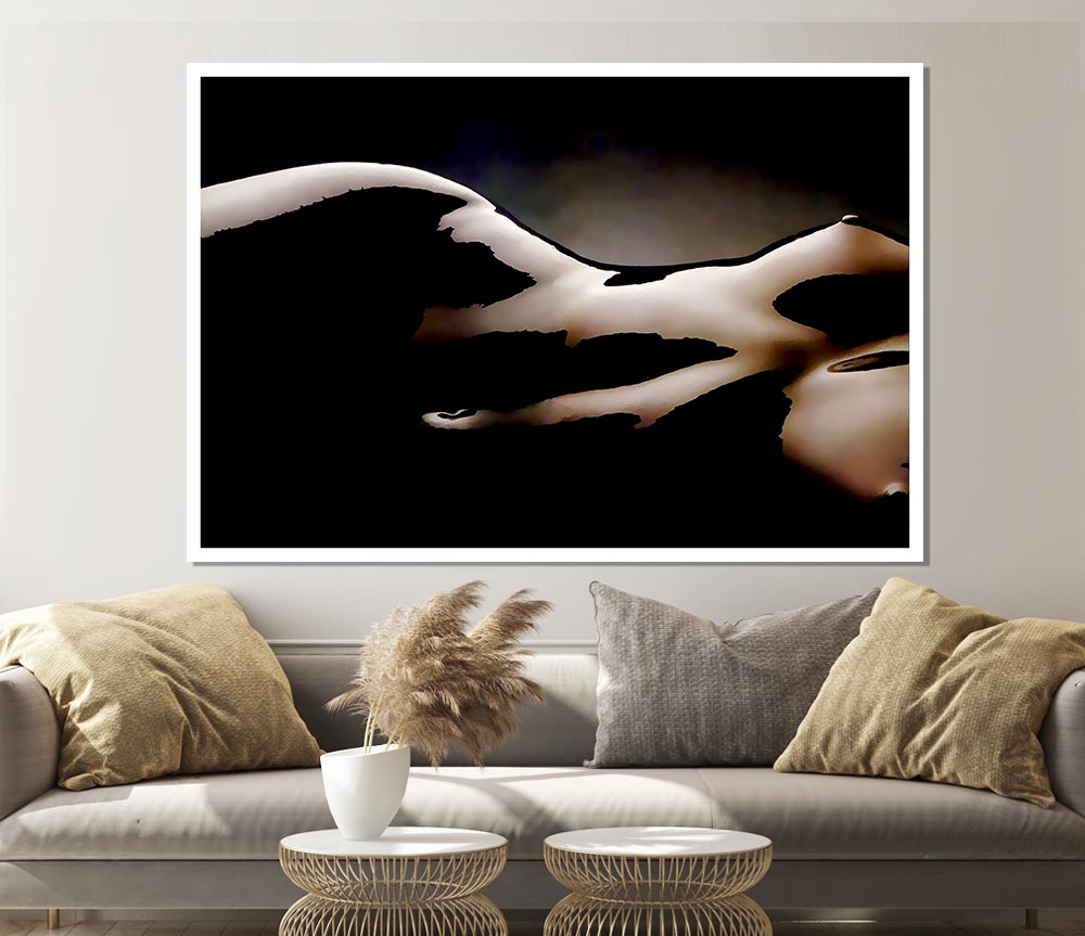 Chocolate Body Print Poster Wall Art