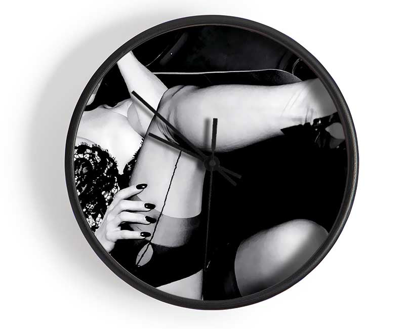 Ditta Von Teese Suspender Clock - Wallart-Direct UK