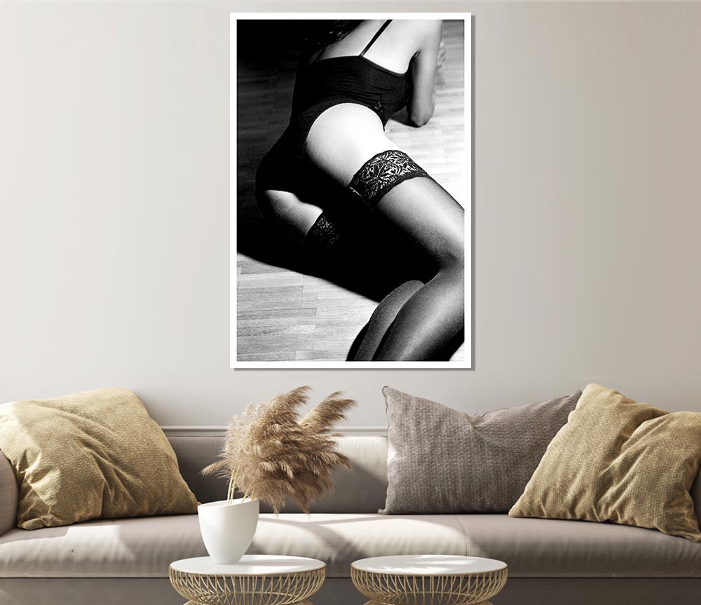 Exotic Female Body Print Poster Wall Art